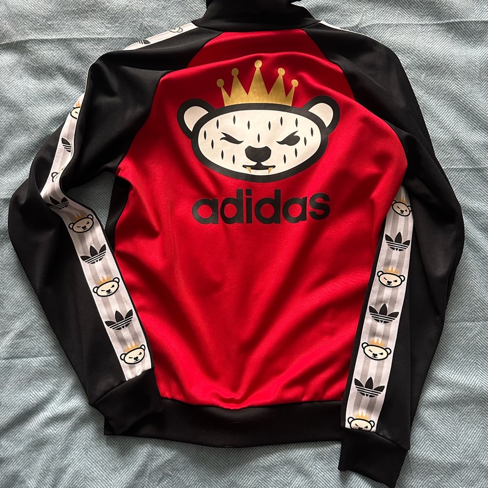 Adidas Panda Jacket - Red, Black, and White